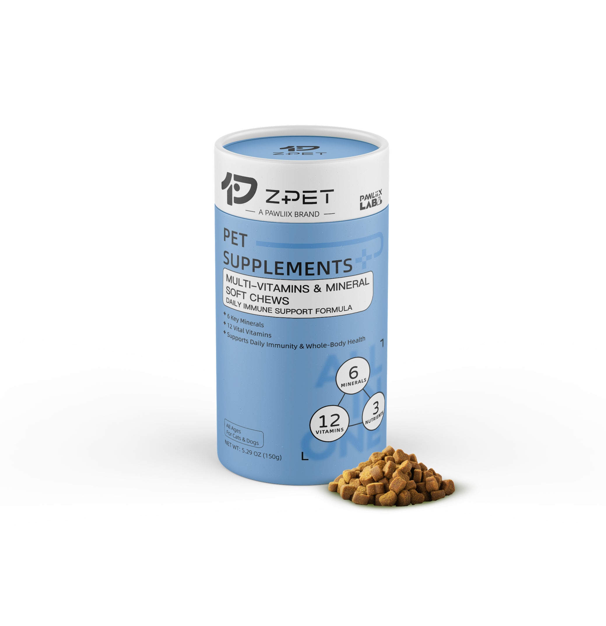 Zpet Multi‑Vitamins & Minerals Soft Chews (150g)